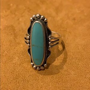 Turquoise silver ring